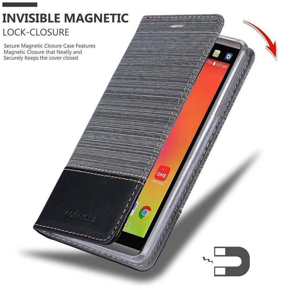 Cadorabo Hülle für LG V20 Schutzhülle in Grau Handy Hülle Etui Book Case Cover