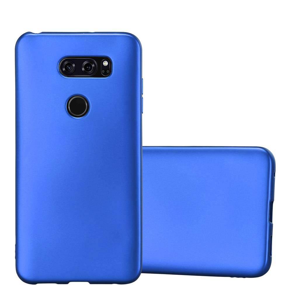 Cadorabo Schutzhülle für LG V30 / V30+ / V30S / V30S+ Hülle in Blau Handyhülle TPU Silikon Etui Cover Case