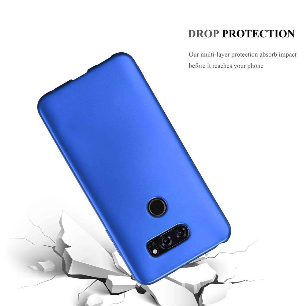 Cadorabo Schutzhülle für LG V30 / V30+ / V30S / V30S+ Hülle in Blau Handyhülle TPU Silikon Etui Cover Case