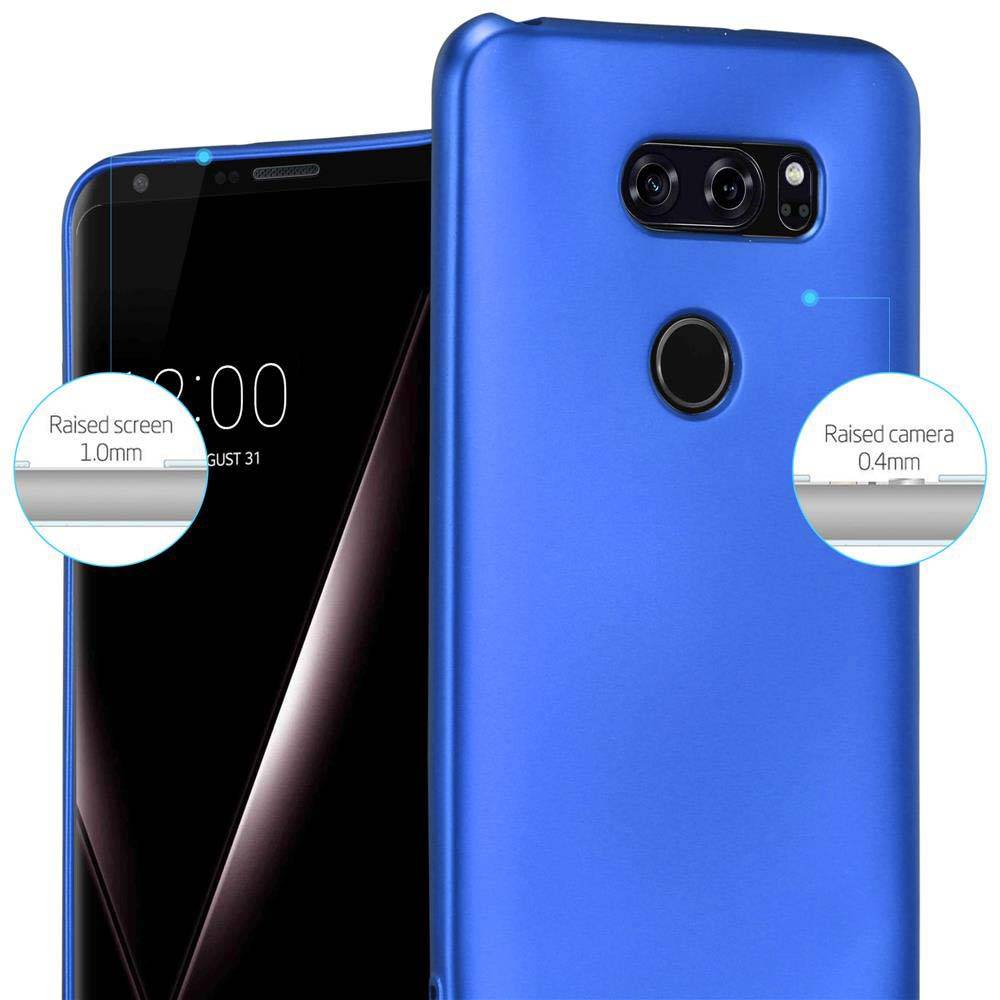 Cadorabo Schutzhülle für LG V30 / V30+ / V30S / V30S+ Hülle in Blau Handyhülle TPU Silikon Etui Cover Case