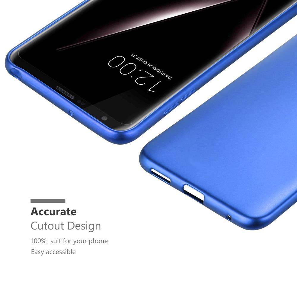 Cadorabo Schutzhülle für LG V30 / V30+ / V30S / V30S+ Hülle in Blau Handyhülle TPU Silikon Etui Cover Case
