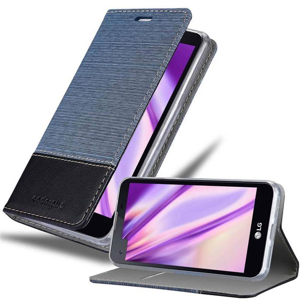 Cadorabo Hülle für LG X SCREEN Schutzhülle in Blau Handy Hülle Etui Book Case Cover