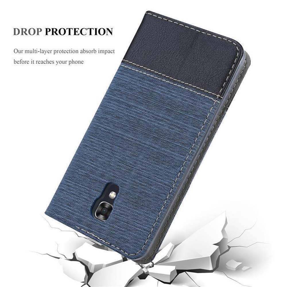 Cadorabo Hülle für LG X SCREEN Schutzhülle in Blau Handy Hülle Etui Book Case Cover