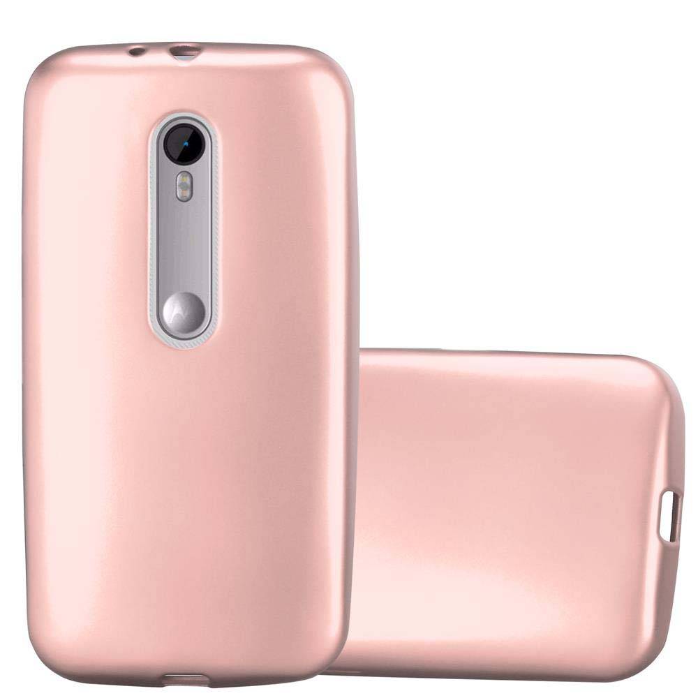 Cadorabo Schutzhülle für Motorola MOTO G3 Hülle in Rosa Handyhülle TPU Silikon Etui Cover Case