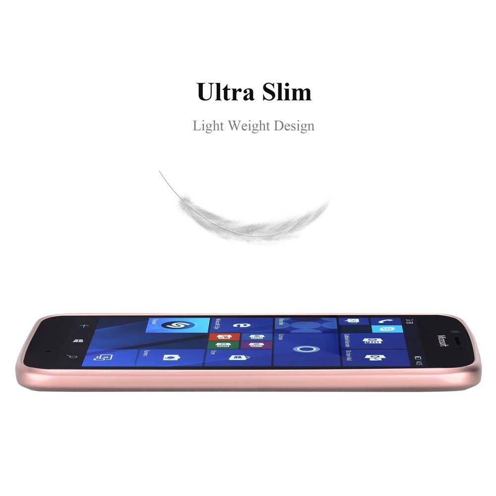 Cadorabo Schutzhülle für Nokia Lumia 950 Hülle in Rosa Handyhülle TPU Silikon Etui Cover Case