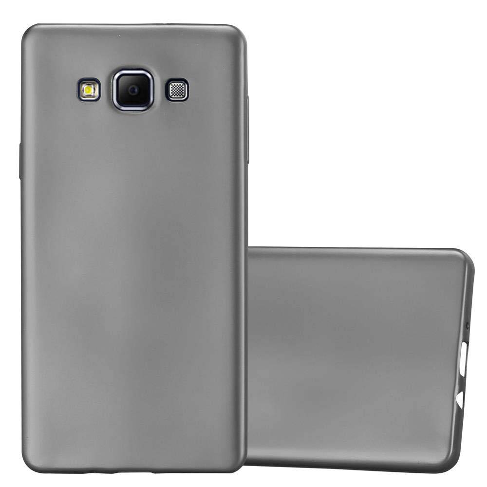 Cadorabo Schutzhülle für Samsung Galaxy A7 2015 Hülle in Grau Handyhülle TPU Silikon Etui Cover Case