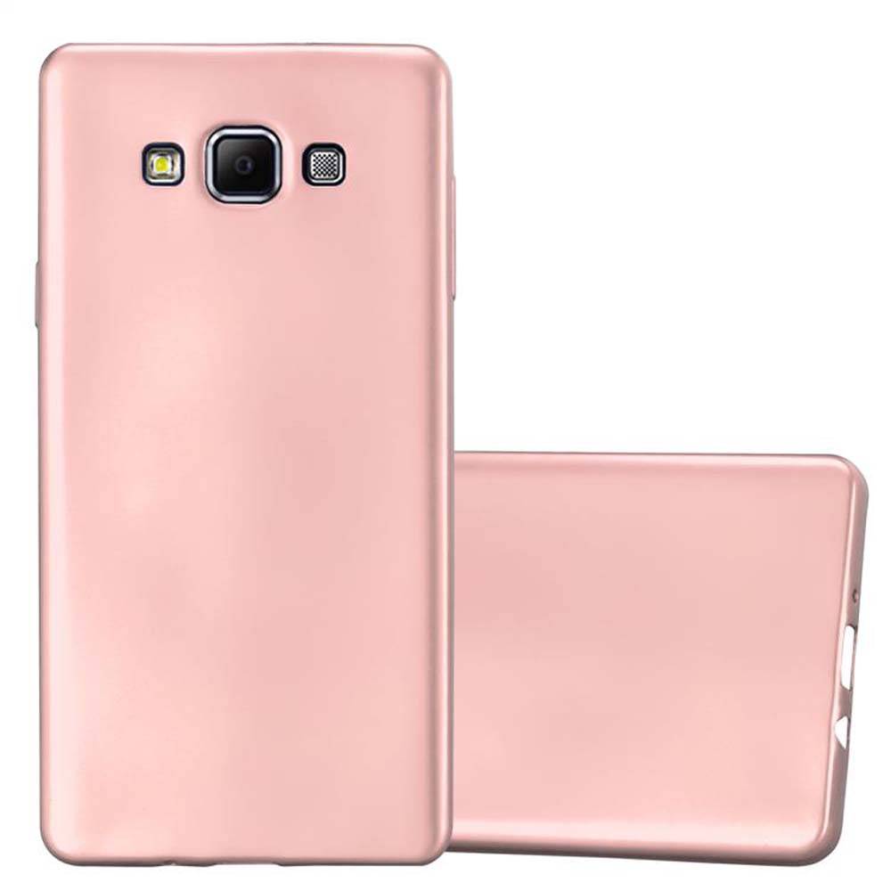 Cadorabo Schutzhülle für Samsung Galaxy A7 2015 Hülle in Rosa Handyhülle TPU Silikon Etui Cover Case