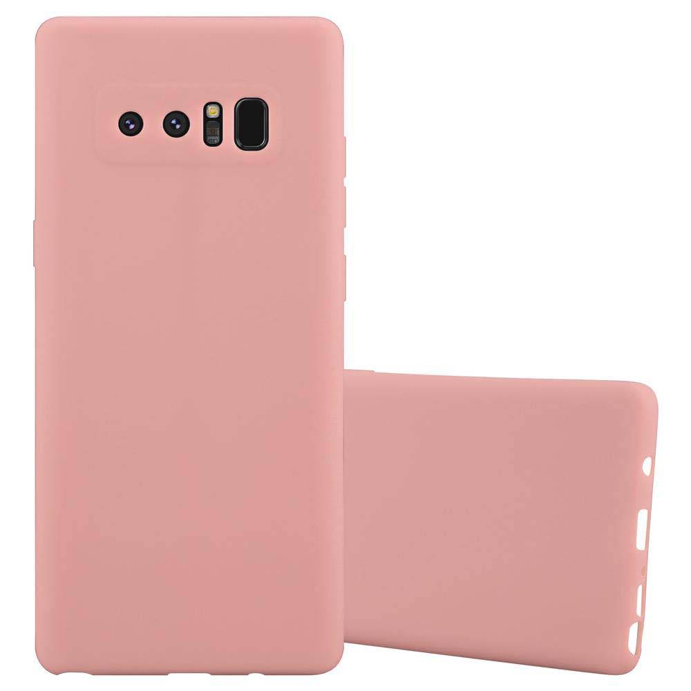 Cadorabo Hülle für Samsung Galaxy NOTE 8 Schutzhülle in Rosa Handyhülle TPU Silikon Etui Case Cover