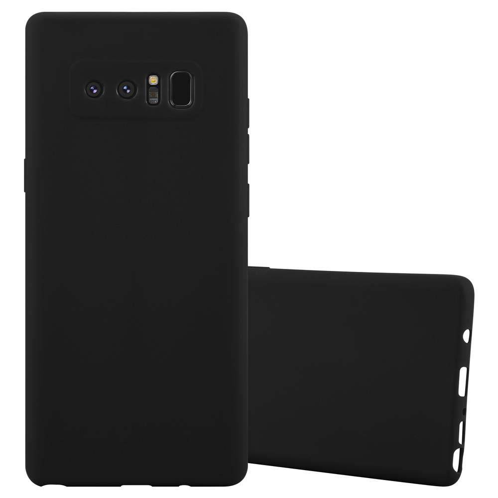 Cadorabo Hülle für Samsung Galaxy NOTE 8 Schutzhülle in Schwarz Handyhülle TPU Silikon Etui Case Cover