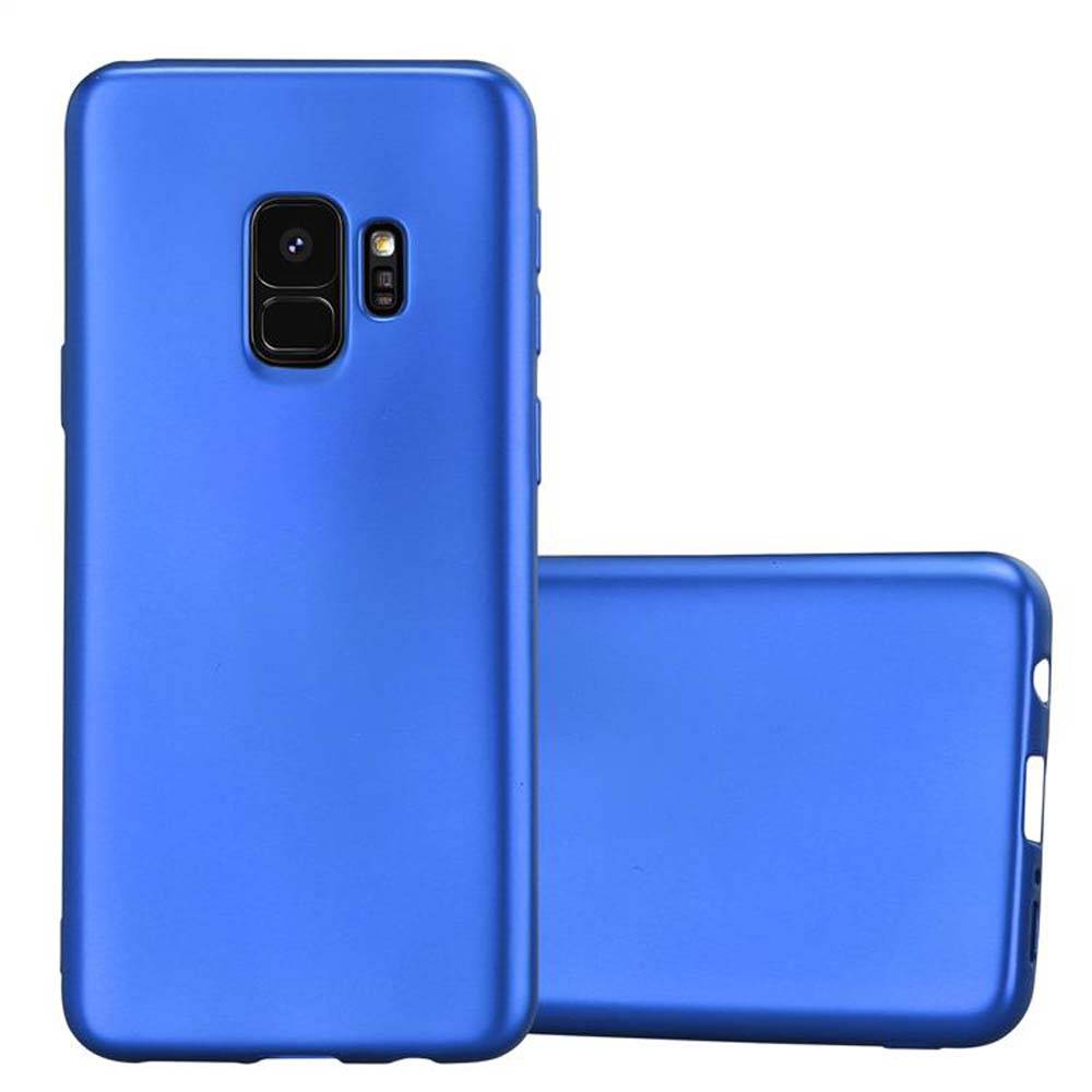 Cadorabo Schutzhülle für Samsung Galaxy S9 Hülle in Blau Handyhülle TPU Silikon Etui Cover Case