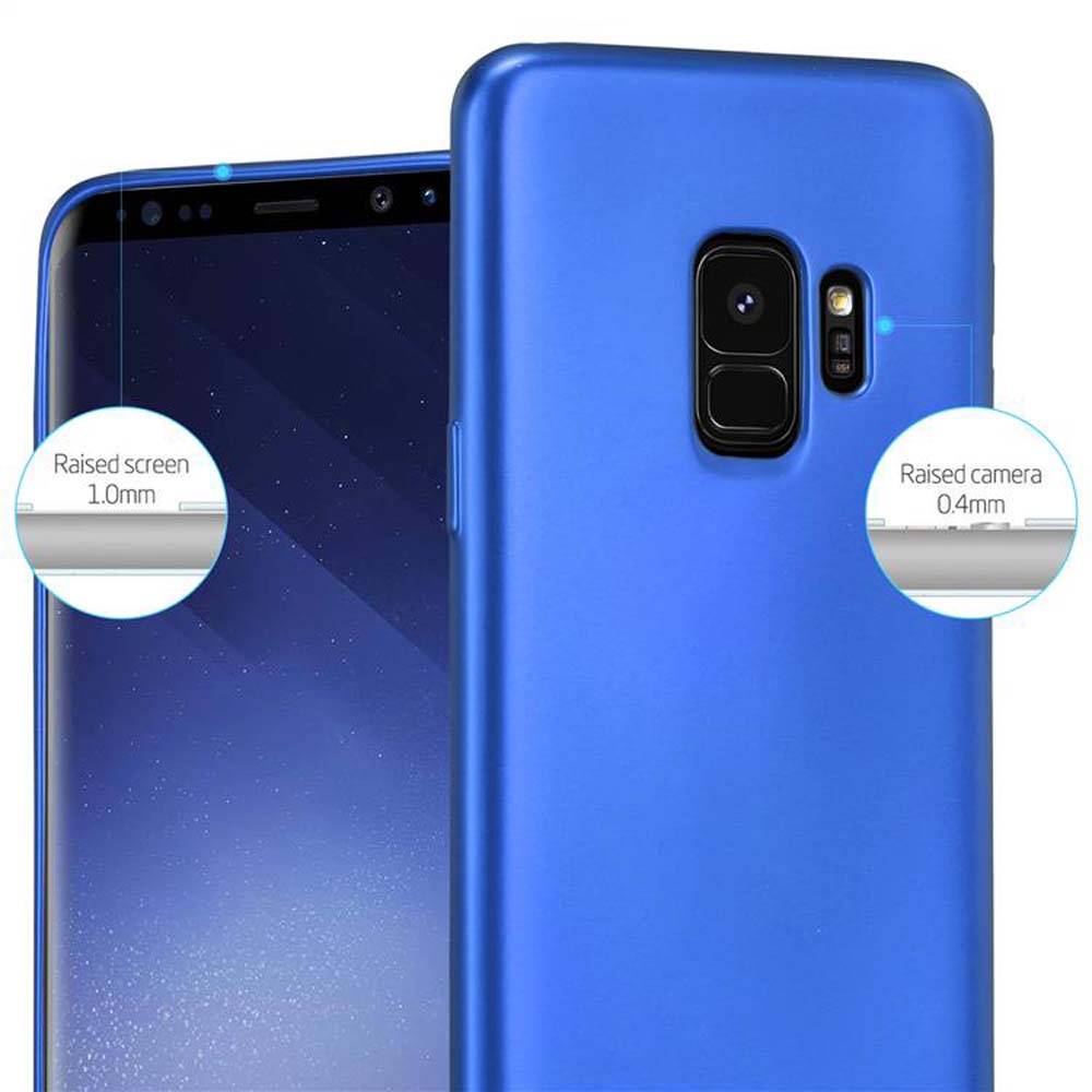 Cadorabo Schutzhülle für Samsung Galaxy S9 Hülle in Blau Handyhülle TPU Silikon Etui Cover Case