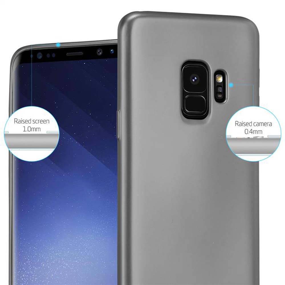 Cadorabo Schutzhülle für Samsung Galaxy S9 Hülle in Grau Handyhülle TPU Silikon Etui Cover Case