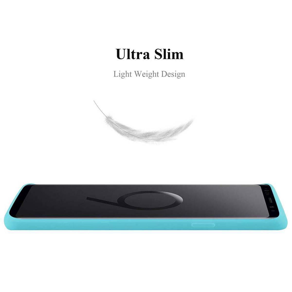 Cadorabo Hülle für Samsung Galaxy S9 PLUS Schutzhülle in Blau Handyhülle TPU Silikon Etui Case Cover