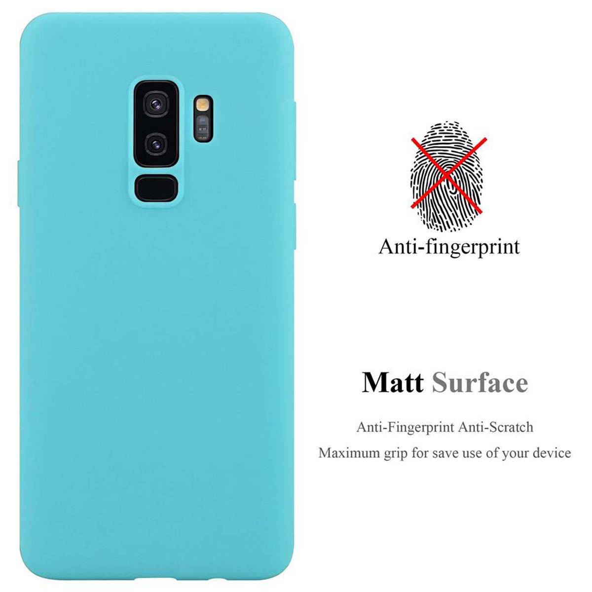 Cadorabo Hülle für Samsung Galaxy S9 PLUS Schutzhülle in Blau Handyhülle TPU Silikon Etui Case Cover