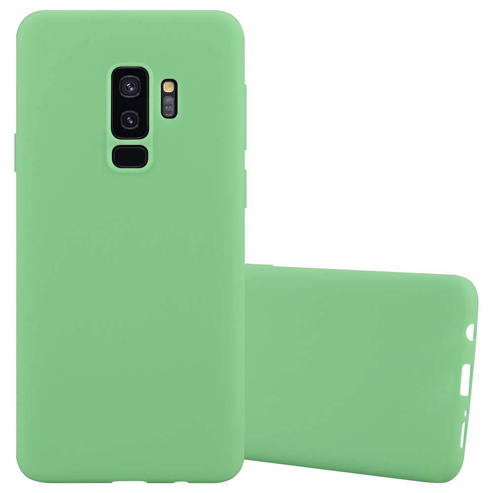 Cadorabo Hülle für Samsung Galaxy S9 PLUS Schutzhülle in Grün Handyhülle TPU Silikon Etui Case Cover