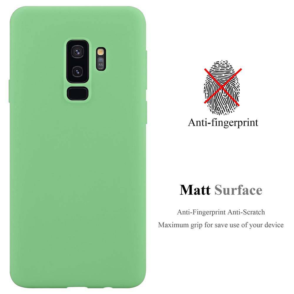 Cadorabo Hülle für Samsung Galaxy S9 PLUS Schutzhülle in Grün Handyhülle TPU Silikon Etui Case Cover