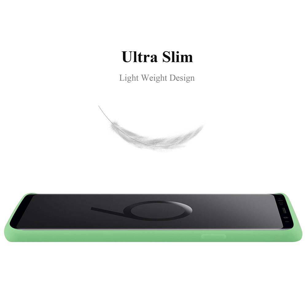 Cadorabo Hülle für Samsung Galaxy S9 PLUS Schutzhülle in Grün Handyhülle TPU Silikon Etui Case Cover