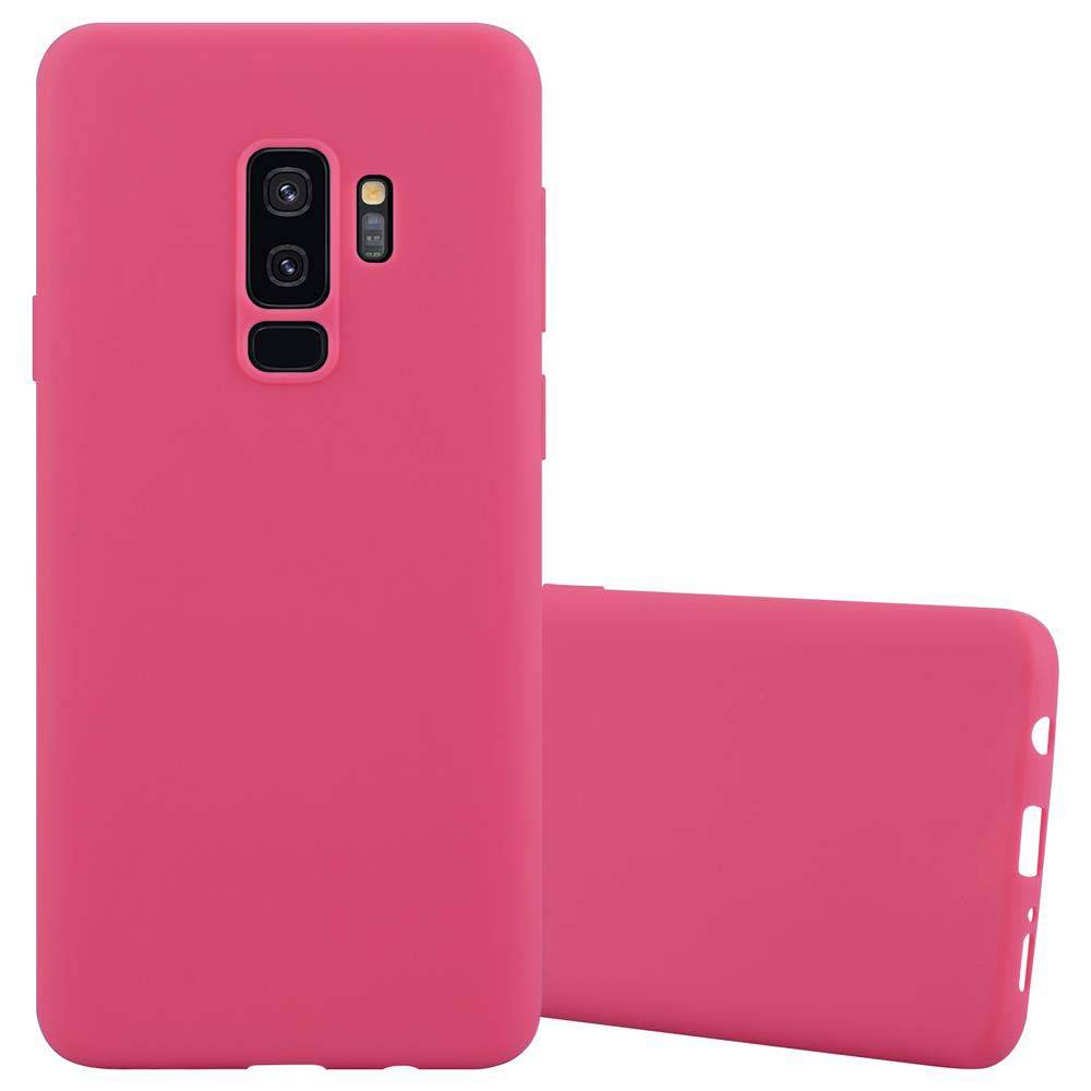 Cadorabo Hülle für Samsung Galaxy S9 PLUS Schutzhülle in Rot Handyhülle TPU Silikon Etui Case Cover