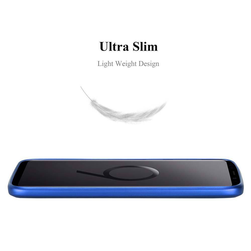 Cadorabo Schutzhülle für Samsung Galaxy S9 PLUS Hülle in Blau Handyhülle TPU Silikon Etui Cover Case