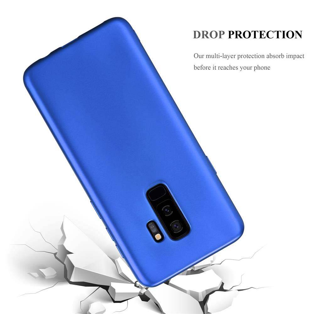 Cadorabo Schutzhülle für Samsung Galaxy S9 PLUS Hülle in Blau Handyhülle TPU Silikon Etui Cover Case