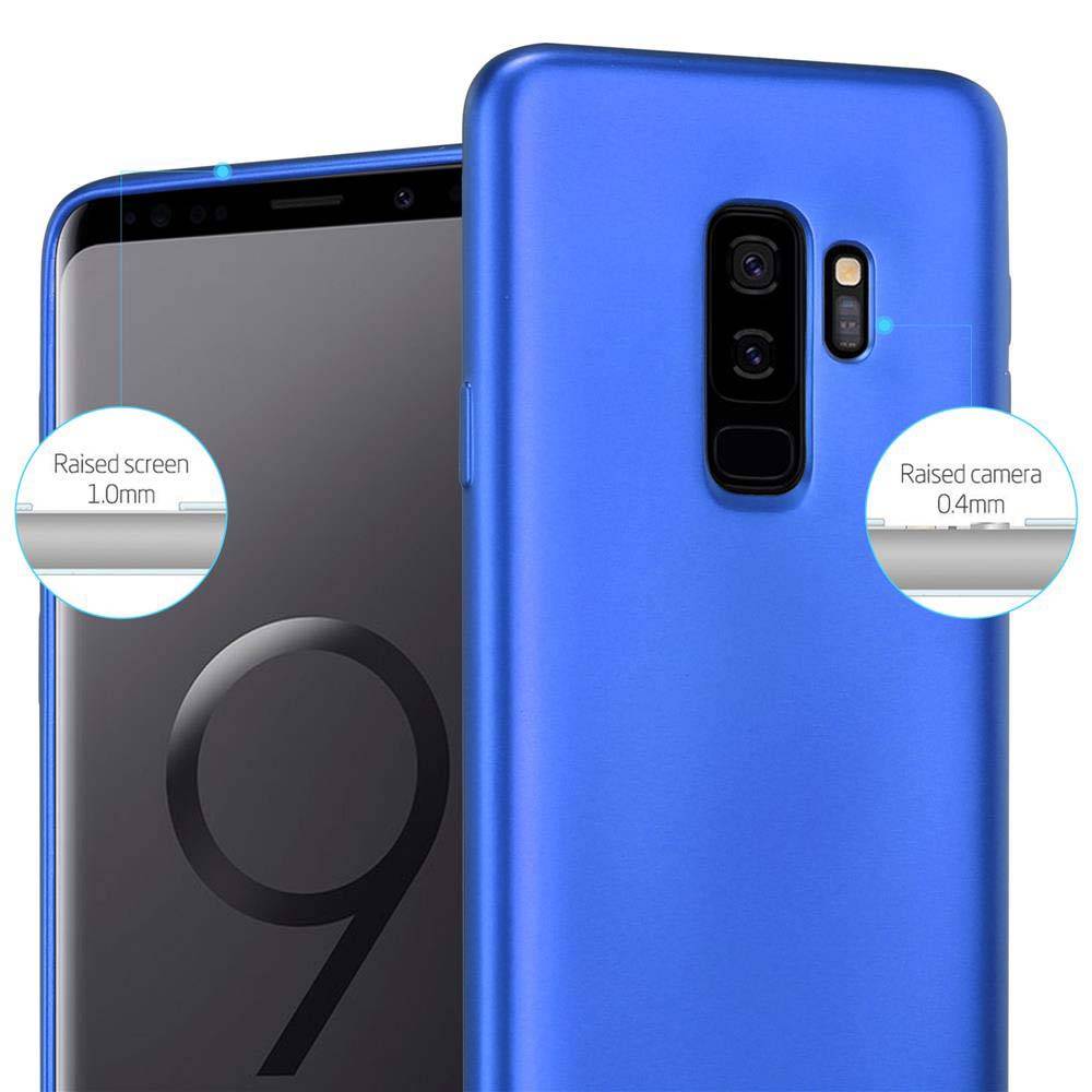 Cadorabo Schutzhülle für Samsung Galaxy S9 PLUS Hülle in Blau Handyhülle TPU Silikon Etui Cover Case