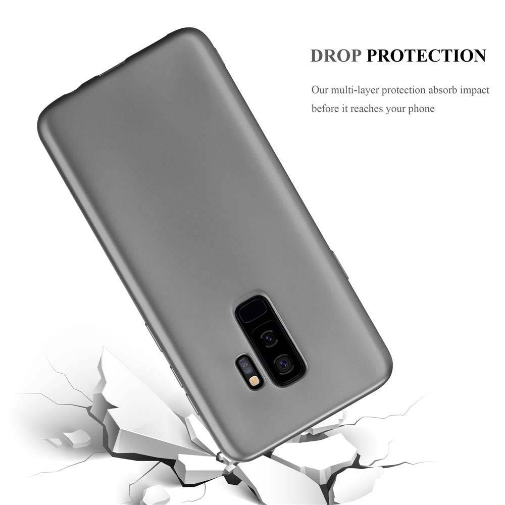 Cadorabo Schutzhülle für Samsung Galaxy S9 PLUS Hülle in Grau Handyhülle TPU Silikon Etui Cover Case