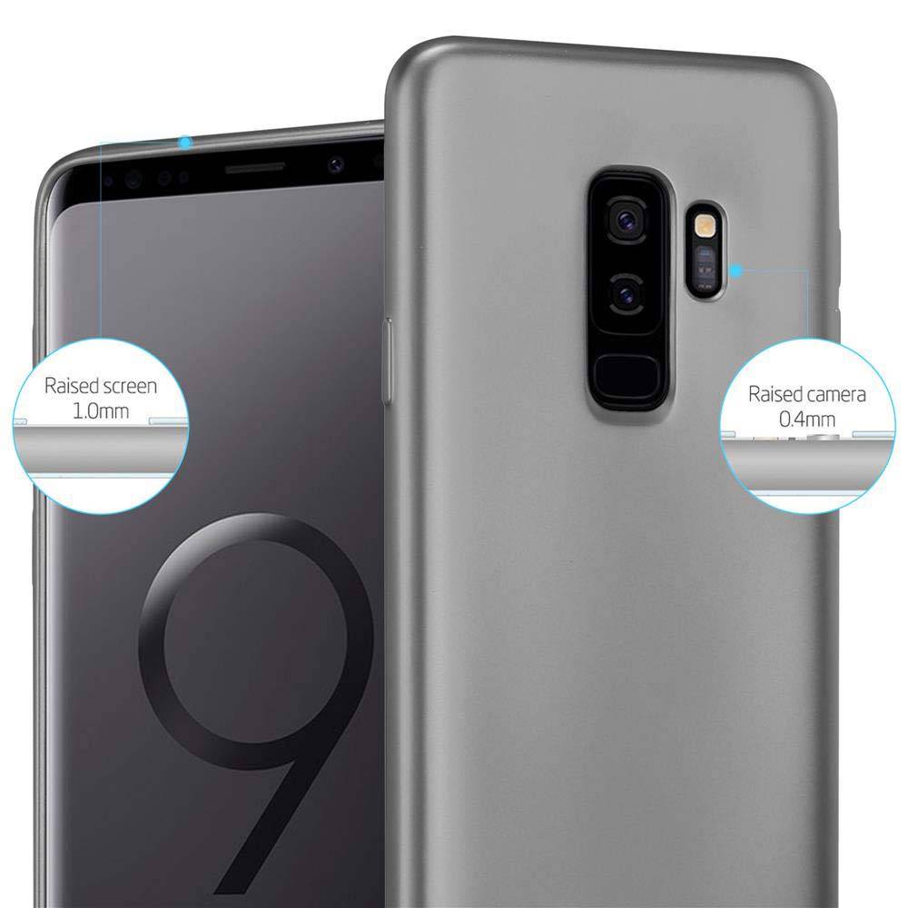 Cadorabo Schutzhülle für Samsung Galaxy S9 PLUS Hülle in Grau Handyhülle TPU Silikon Etui Cover Case