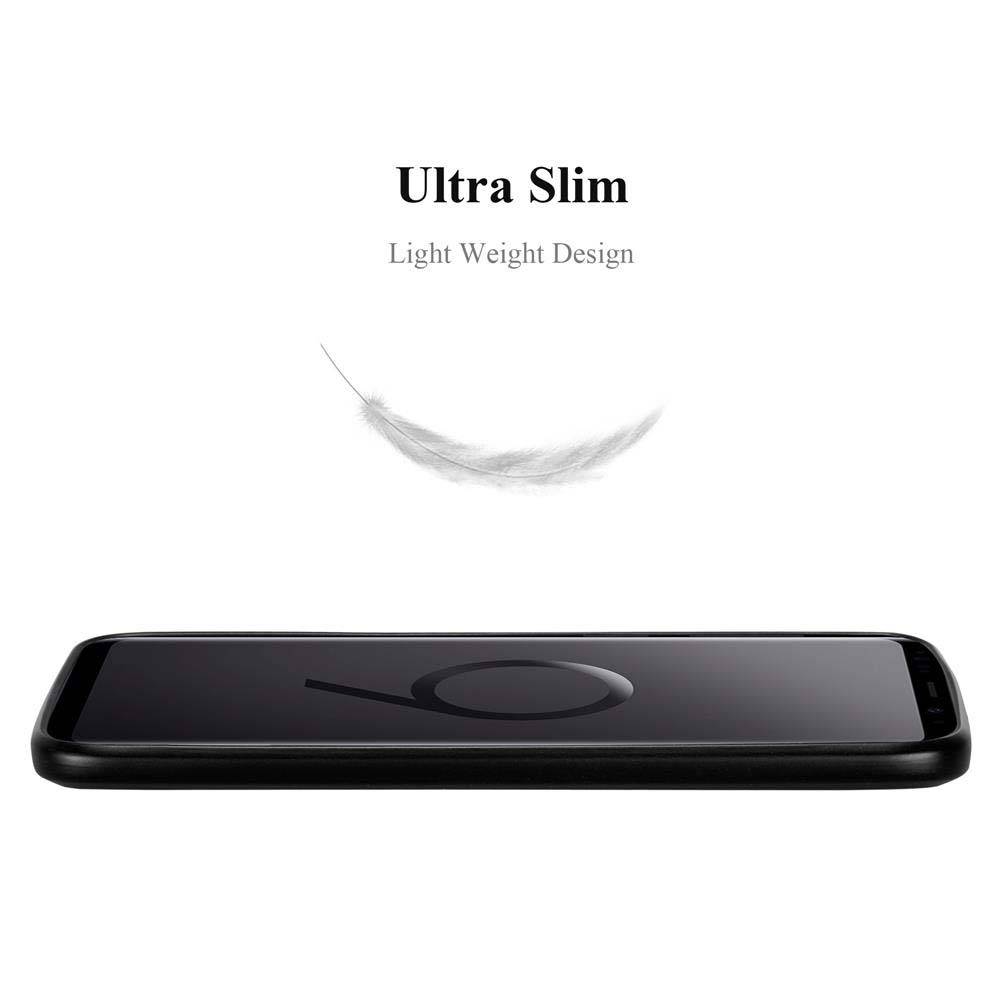 Cadorabo Schutzhülle für Samsung Galaxy S9 PLUS Hülle in Schwarz Handyhülle TPU Silikon Etui Cover Case