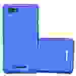 Cadorabo Schutzhülle für Sony Xperia E3 Hülle in Blau Handyhülle TPU Silikon Etui Cover Case