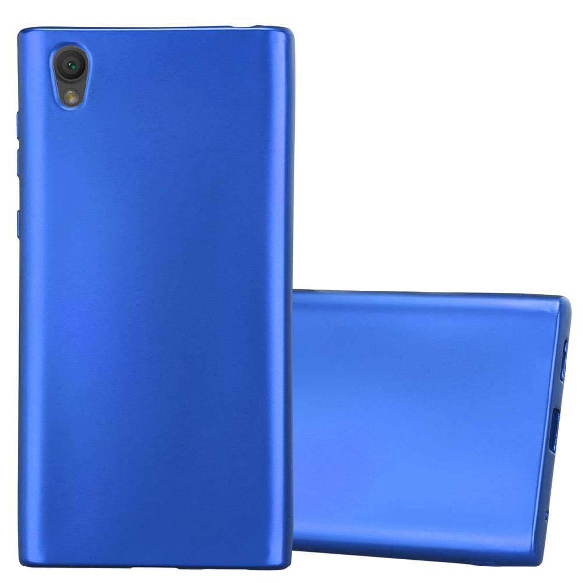 Cadorabo Schutzhülle für Sony Xperia L1 Hülle in Blau Handyhülle TPU Silikon Etui Cover Case