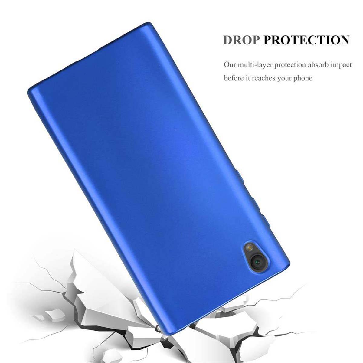 Cadorabo Schutzhülle für Sony Xperia L1 Hülle in Blau Handyhülle TPU Silikon Etui Cover Case