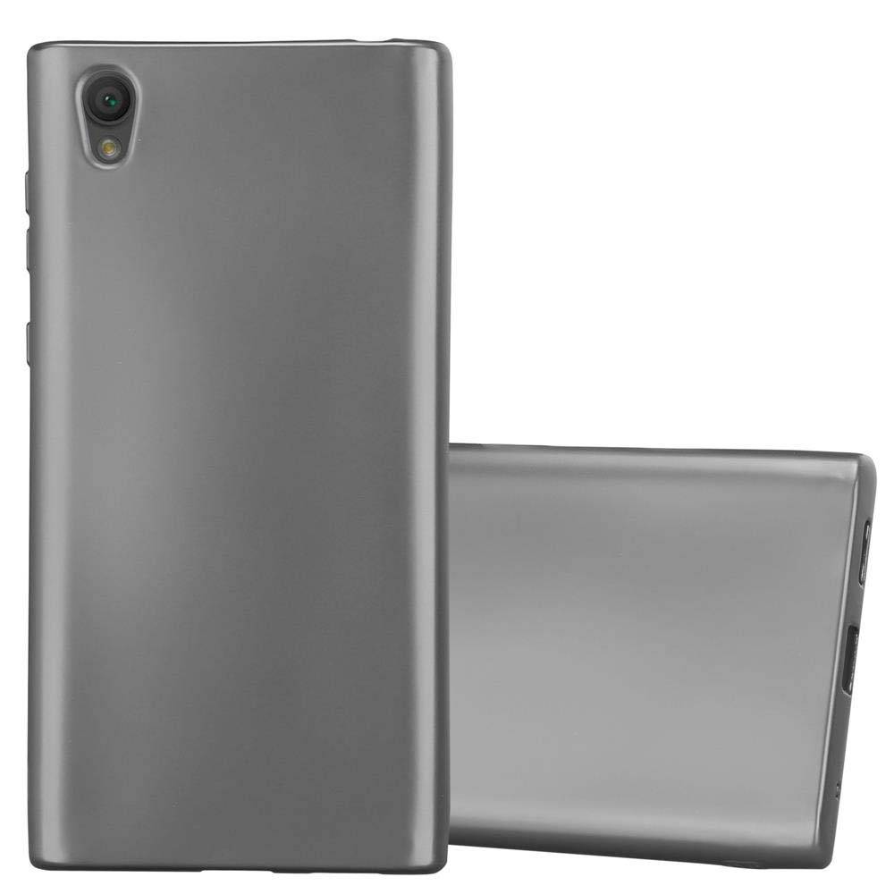 Cadorabo Schutzhülle für Sony Xperia L1 Hülle in Grau Handyhülle TPU Silikon Etui Cover Case