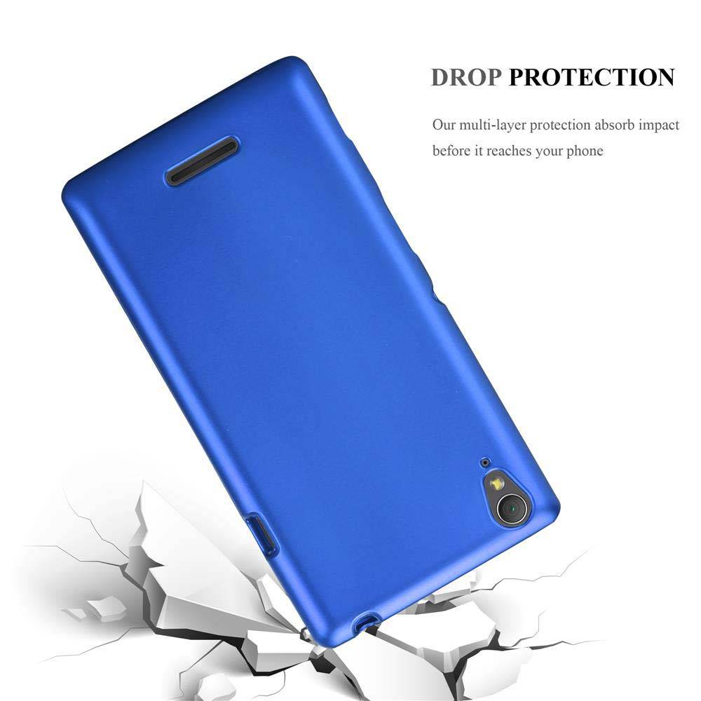 Cadorabo Schutzhülle für Sony Xperia T3 Hülle in Blau Handyhülle TPU Silikon Etui Cover Case