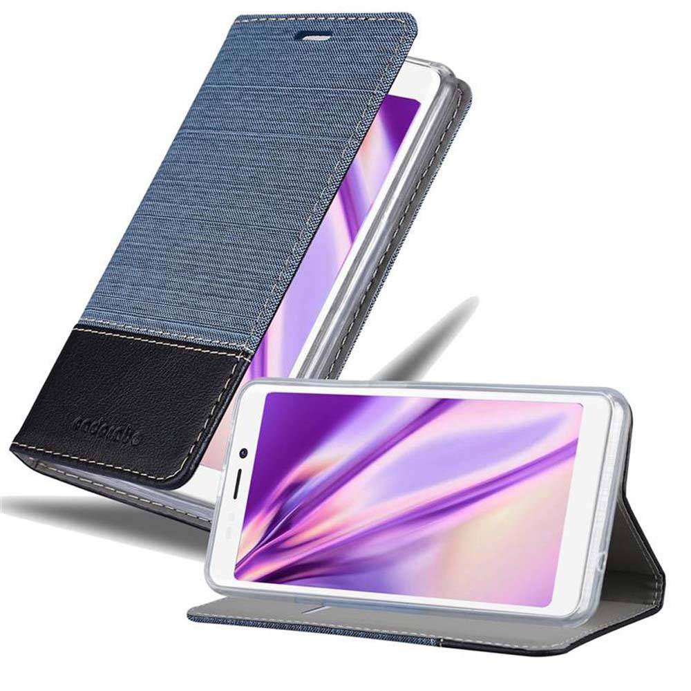Cadorabo Hülle für WIKO JERRY 3 Schutzhülle in Blau Handy Hülle Etui Book Case Cover