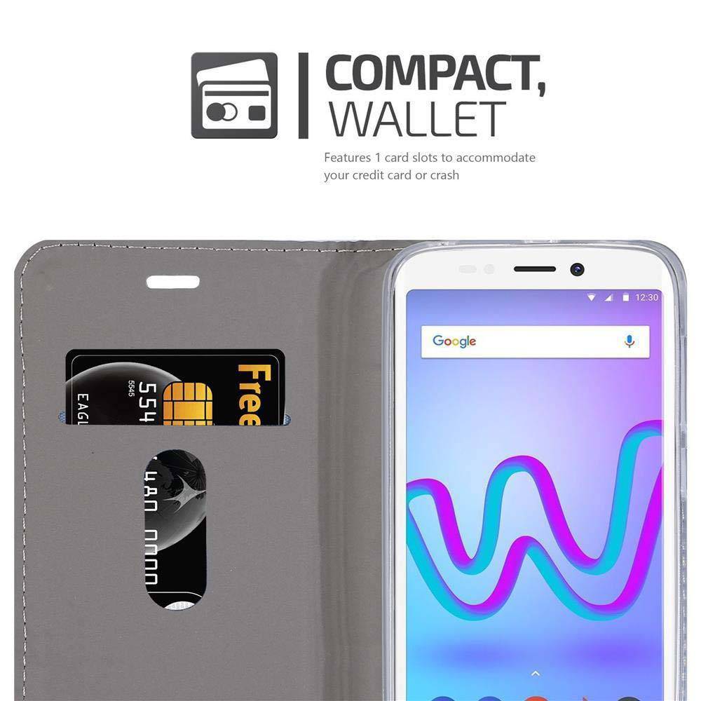 Cadorabo Hülle für WIKO JERRY 3 Schutzhülle in Blau Handy Hülle Etui Book Case Cover