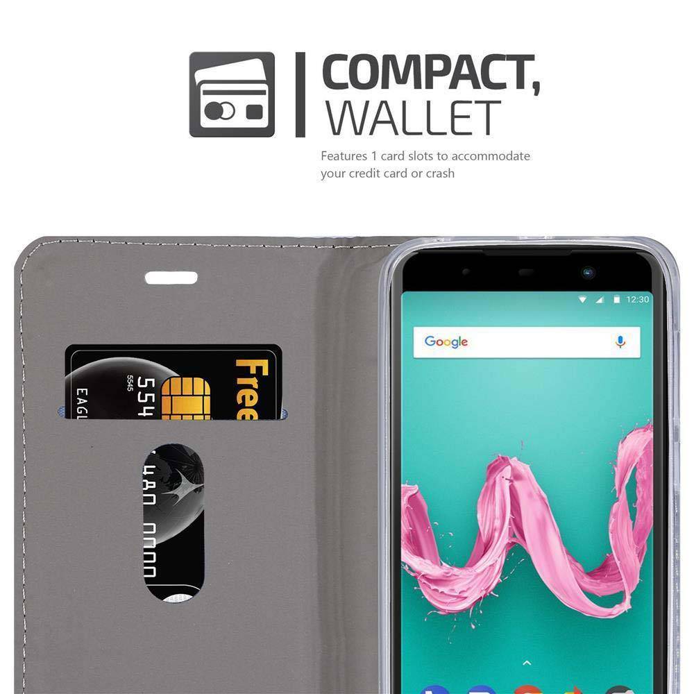 Cadorabo Hülle für WIKO LENNY 5 Schutzhülle in Blau Handy Hülle Etui Book Case Cover