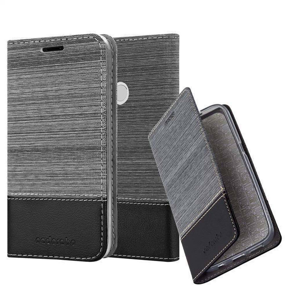 Cadorabo Hülle für Xiaomi RedMi NOTE 5A PRIME Schutzhülle in Grau Handy Hülle Etui Book Case Cover