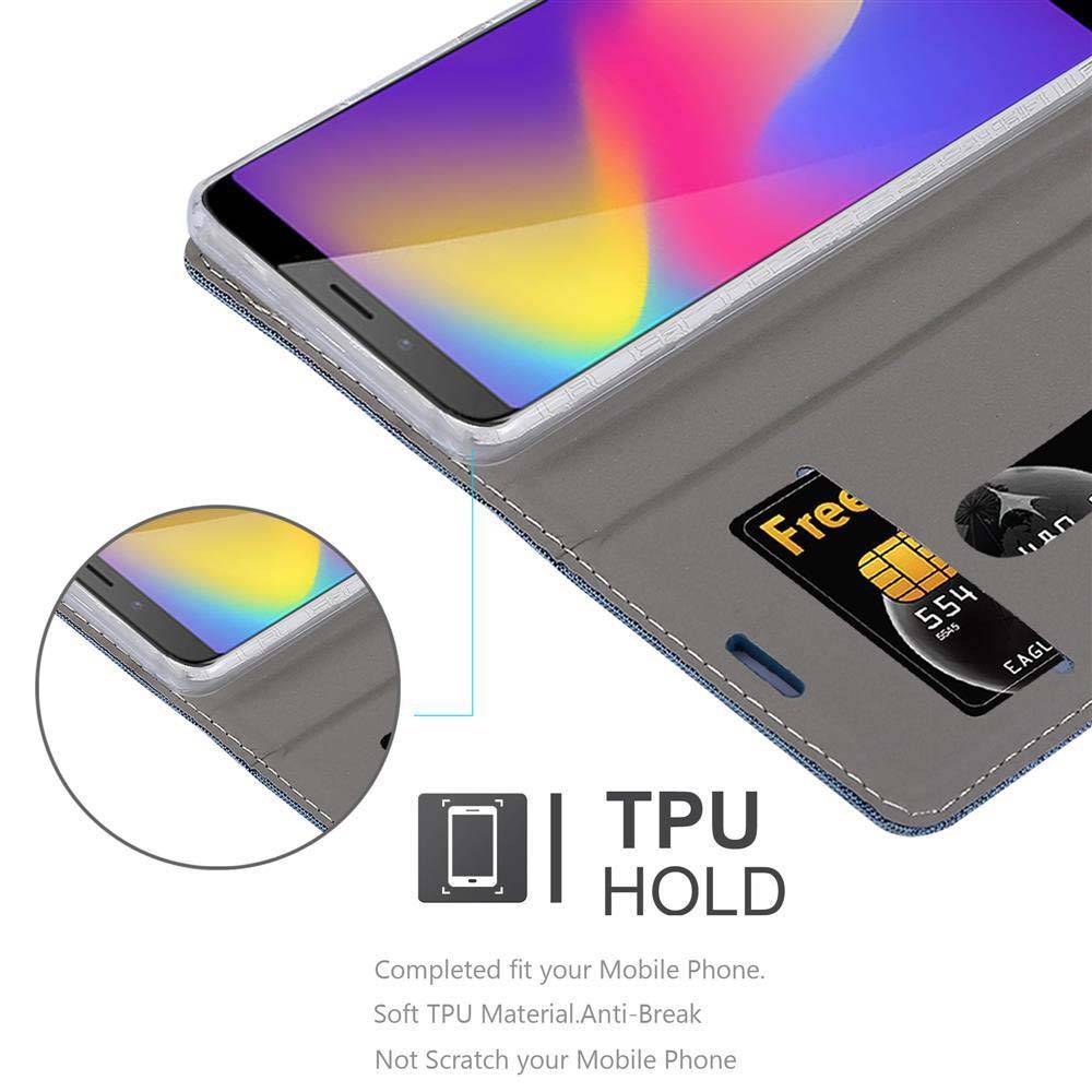 Cadorabo Hülle für ZTE Nubia N3 Schutzhülle in Blau Handy Hülle Etui Book Case Cover