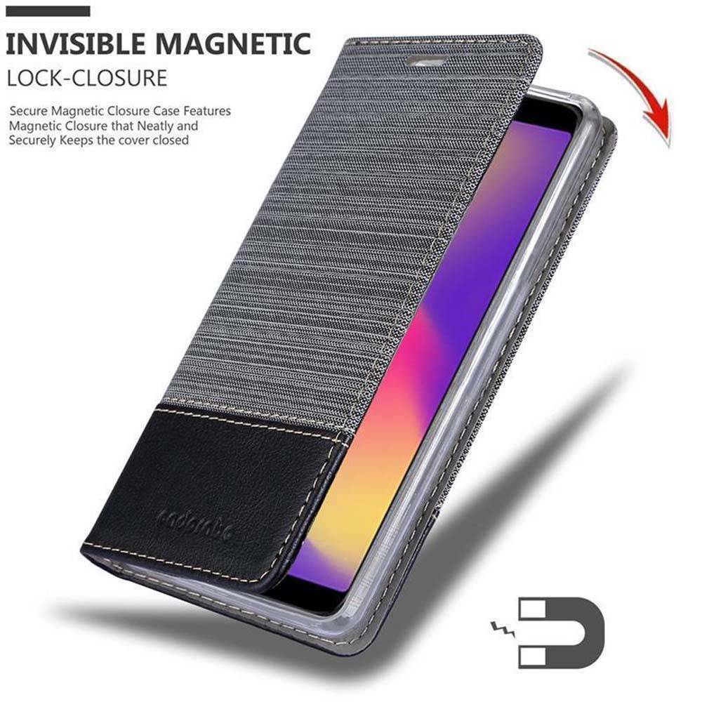 Cadorabo Hülle für ZTE Nubia N3 Schutzhülle in Grau Handy Hülle Etui Book Case Cover