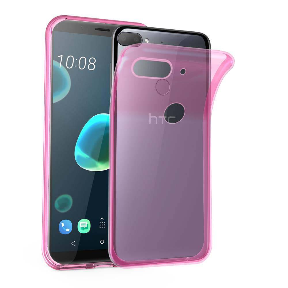 Cadorabo Hülle für HTC Desire 12 PLUS Schutz Hülle in Pink Schutzhülle TPU Silikon Cover Etui Case