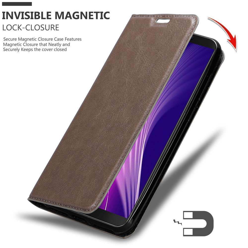 Cadorabo Hülle für Cubot NOVA Schutz Hülle in Braun Handyhülle Etui Case Cover Magnetverschluss