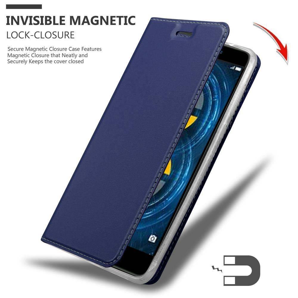Cadorabo Handyhülle für Huawei MATE 9 LITE / GR5 2017 / Honor 6X Schutz Hülle in Blau Cover Etui Book Case Booklet