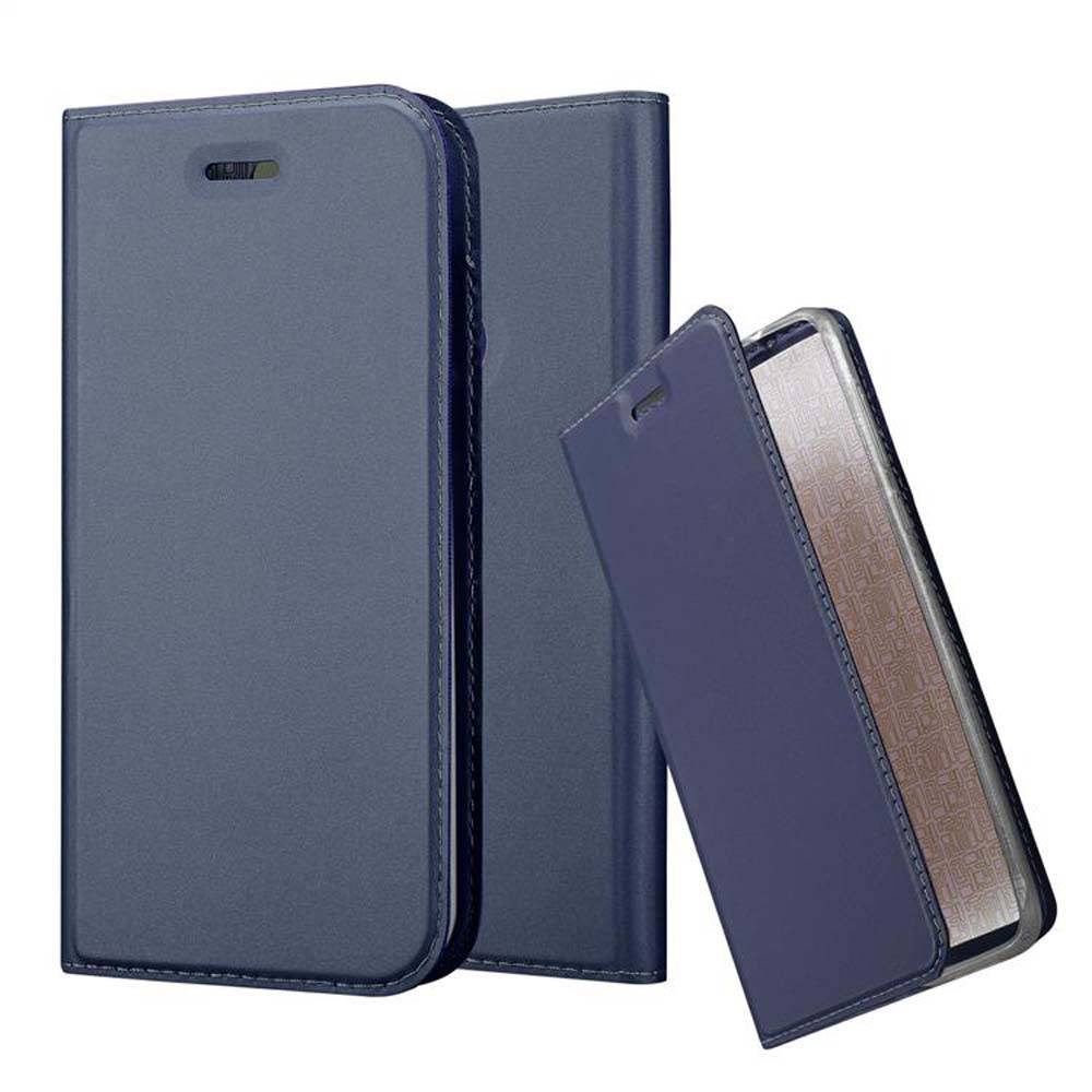 Cadorabo Handyhülle für Honor 8 / 8 PREMIUM Schutz Hülle in Blau Cover Etui Book Case Booklet