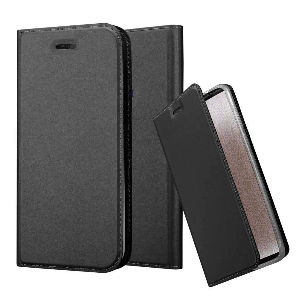Cadorabo Handyhülle für Honor 8 / 8 PREMIUM Schutz Hülle in Schwarz Cover Etui Book Case Booklet