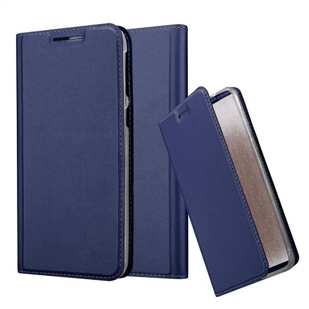 Cadorabo Handyhülle für HTC Desire 820 Schutz Hülle in Blau Cover Etui Book Case Booklet