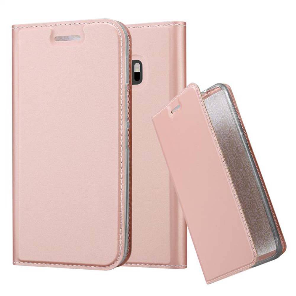 Cadorabo Handyhülle für HTC ONE M10 Schutz Hülle in Rosa Cover Etui Book Case Booklet