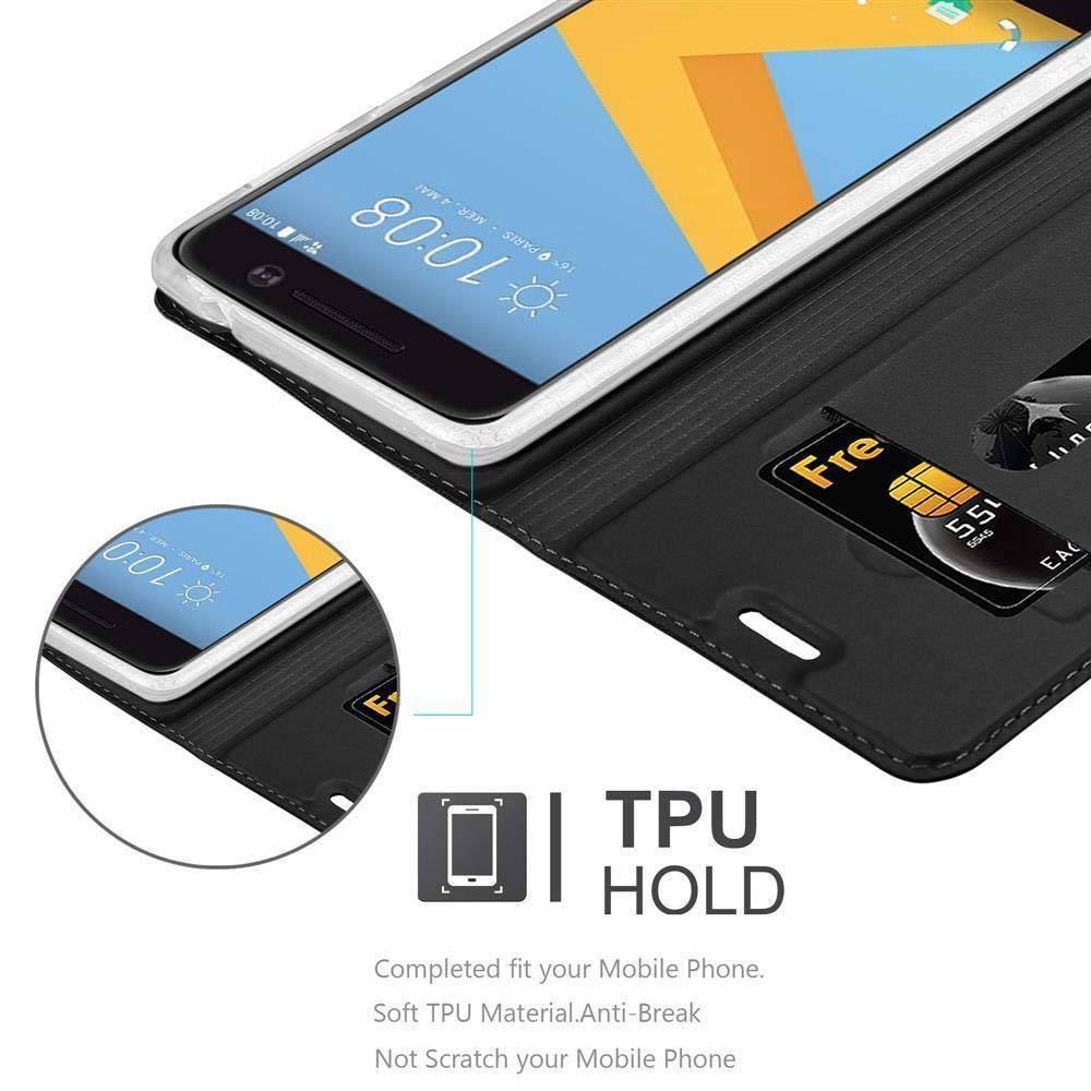 Cadorabo Handyhülle für HTC ONE M10 Schutz Hülle in Schwarz Cover Etui Book Case Booklet