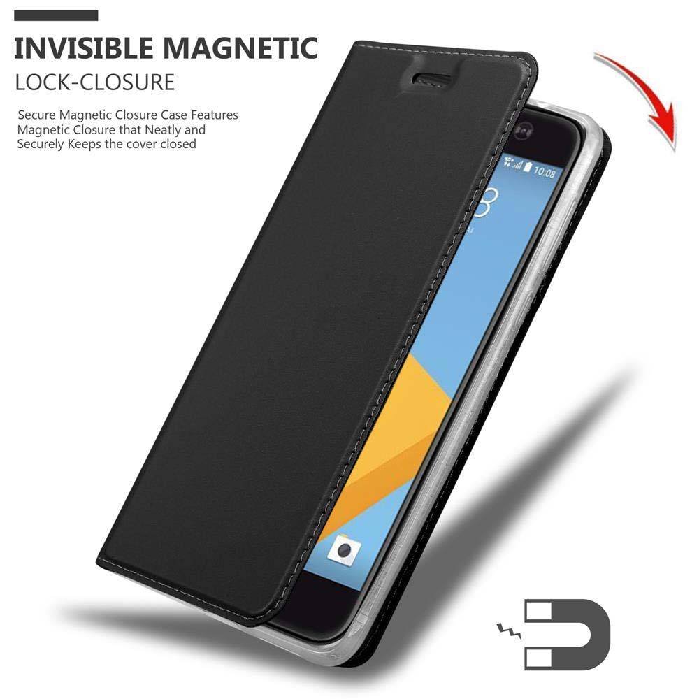Cadorabo Handyhülle für HTC ONE M10 Schutz Hülle in Schwarz Cover Etui Book Case Booklet