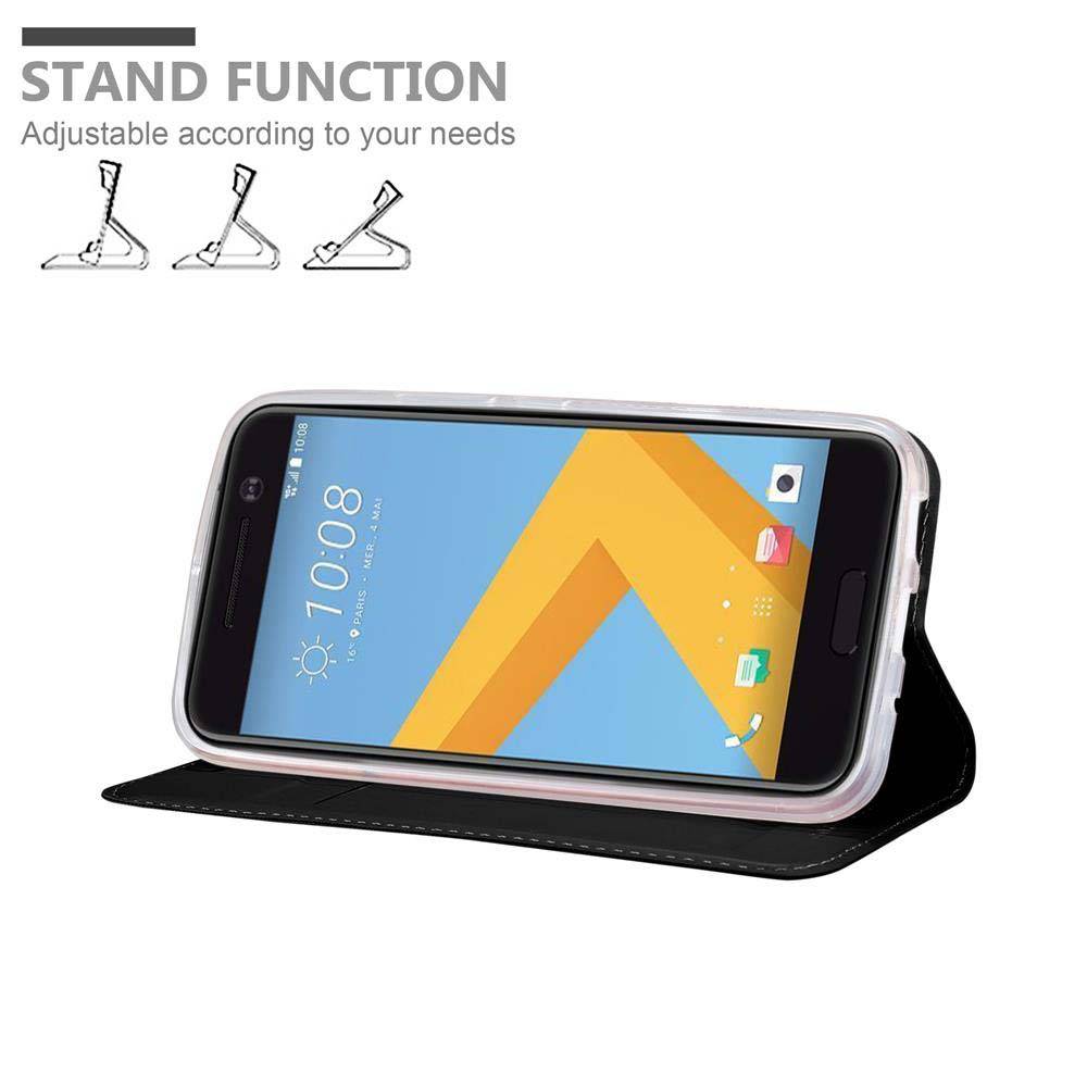 Cadorabo Handyhülle für HTC ONE M10 Schutz Hülle in Schwarz Cover Etui Book Case Booklet