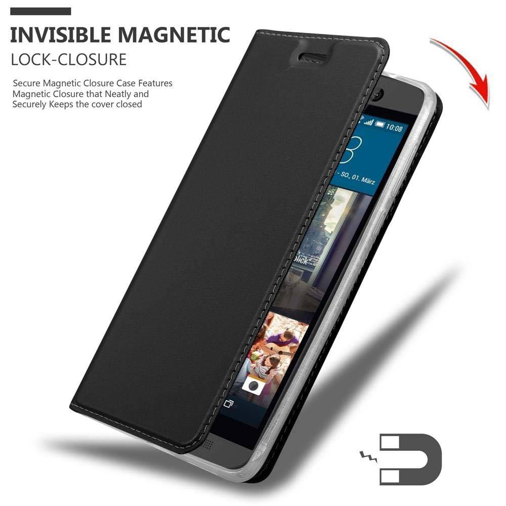 Cadorabo Handyhülle für HTC One M9 Schutz Hülle in Schwarz Cover Etui Book Case Booklet